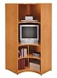 Universal Corner Bookcase in Natural Cherry Finish By Bush Furniture