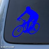 CYCLING - Bicycle Sport - Car, Truck, Notebook, Vinyl Decal Sticker #1208 | Vinyl Color: Blue
