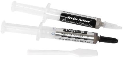 Arctic Silver&Trade Silver Thermal Adhesive- Two 3.5 Gram Syringes With White Earbud Headphones