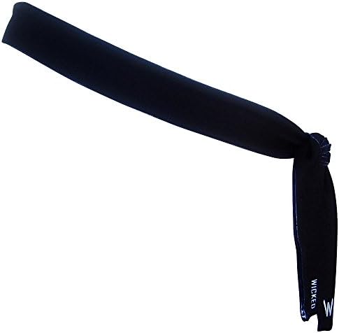 Black Elastic Tie Skinny 1" Headband