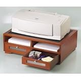Double Printer Stand - Cherry (Cherry) (7.75 H x 21.75 W x 15.25 D)
