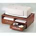 Double Printer Stand - Cherry (Cherry) (7.75 H x 21.75 W x 15.25 D)