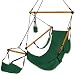 Air Chair - Green with Arms and Solid Wood