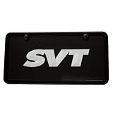 Ford SVT Black License Plate Tag and Black Frame High-End