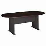 Bush Furniture Racetrack Conference Table, Mocha Cherry