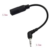 3.5mm To 2.5 mm Audio Headphone Jack Adpater Cable