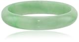 Polished Green Jade 13 mm Slip-On Bangle Bracelet, 7.5″