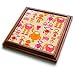 60s Retro Sweet Atomic Robots Yellow Fuchsia Orange - 8x8 Trivet With 6x6 Ceramic Tile
