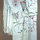 Wool shawl, 'Pastel Delight'