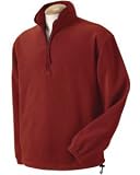 Quarter-zip Open Bottom Micro Fleece Pullover Jacket