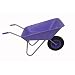 Outdoor Garden Wheelbarrow in Purple/ Lilac Self Assembly - 85 Ltr Pan