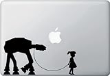 Girl Walking AT-AT - Vinyl Laptop or Macbook Decal