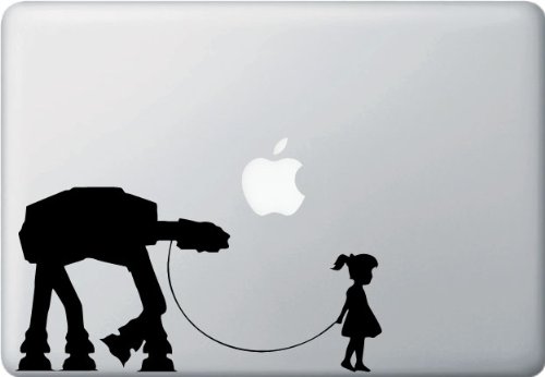 Girl Walking AT-AT - Vinyl Laptop or Macbook Decal Girl Walking AT-AT - Vinyl Laptop or Macbook Decal