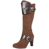 Annie Shoes Women's Mila Boot,Brown/Brown Velvet Suede,9 B US