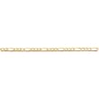 14-karat-gold Concave Open Figaro Chain 8"