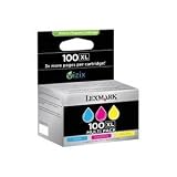 100XL Color High Yield Return Prog Ink Cart Tri-pk Cyan Magenta ~ Lexmark