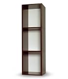 Way Basics Cube Plus Eco-Friendly Modern 3-Shelf Storage Unit, Espresso Wood Grain
