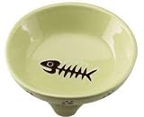 Ethical Pet Footed Dish Green Cat 5-Inch Pet Dish