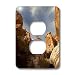 Krista Funk Creations Red Rock Canyon - Towers of Red Rock Loom Overhead in Red Rock Canyon, Nevada USA - Light Switch Covers - 2 plug outlet cover