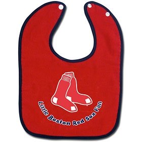 Boston Red Sox Two-Toned Snap Baby Bib