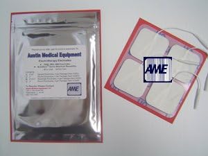 Austin Medical Equipment - 16 New Quality Sealed Reusable White Foam Backed 2" x 2" Electrodes with Pro-Stick