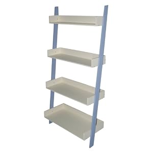 Kids 4 Tier Shelf - Blue  White