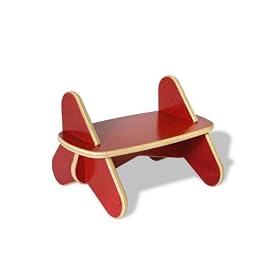 Eco-friendly Kid's First Wave Steps Stool - Surfin Kids Fire Finish