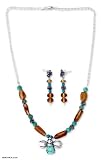 Amber and turquoise jewelry set, 'Honeybee'