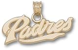 San Diego Padres New Padres 3/8 Charm/Pendant -14K/10K, Stainless Steel or Gold Plated