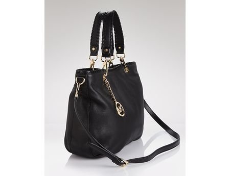 Michael Kors Large Tote Bennet Black Leather Purse Handbag