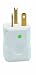 Leviton 8456-V 20 Amp, 250 Volt, Straight Blade, Plug, Hospital Grade, Grounding, Python, White