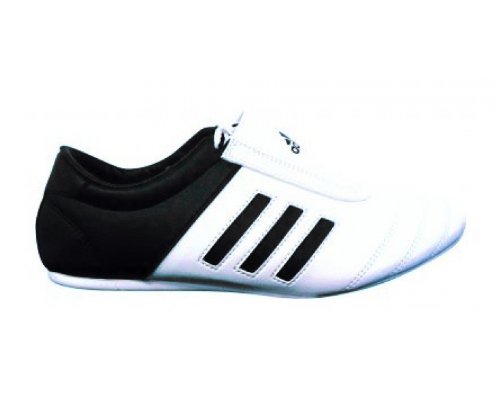 adidas® KICK Shoes Martial Arts Sneaker White with Black Stripes