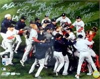2007 Boston Red Sox autographed 16x20 photo (World Series Celebration 20 signatures) Manny Ramirez,