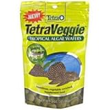 Tetra 77016 TetraVeggie Algae Wafers, Pouch Bag, 3.03-Ounce, 86-Gram