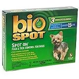 green DOG SPOT ON BIOSPT 3PK - under 5 lbs