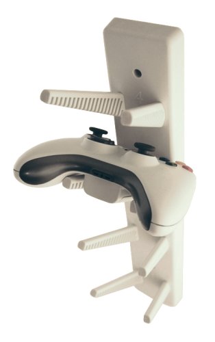 Video Game Controller Rack - The Armory - Holds Xbox 360 Wireless Game Controller, USB or Sony Playstation 3 Sixaxis - OFF White
