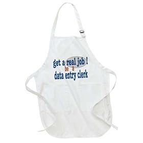 get a genuine job! be a interpretation entrance clerk Full Length Apron with Pockets (Various Colors Available)