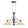 Thomas Lighting M2662-22 Salzburg - Two Light Island Chandelier, Sable Bronze Finish with Sandstone Glass