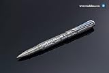 Grayson Tighe Odins Eye Damascus Fountain Pen - Gray/Blue, Fine Nib ODINF