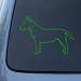 WHITE BULL TERRIER - Dog Vinyl Car Decal Sticker #1569 | Vinyl Color: Green