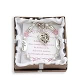 Believe, Courage, Strength Silver & Crystal Expressively Yours Bracelet