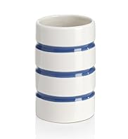 Ceramic Cylindrical Striped Tumbler
