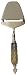 Decorative Cheese Shaver With Spiral Horn Handle