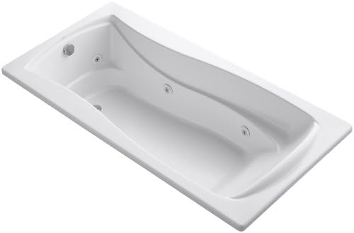 KOHLER K-1257-0 Mariposa 6-Foot Whirlpool, White