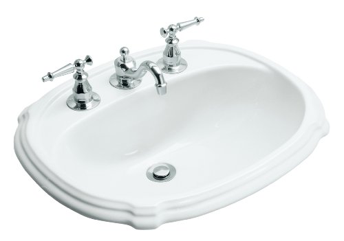 KOHLER K-2189-8-0 Portrait Self-Rimming Lavatory, White