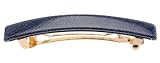 France Luxe Regular Rectangle Barrette - Denim