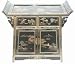 Asian Home D&eacute;cor - 32" Ming Landscape Design Chinese Black Lacquer Oriental Altar Cabinet
