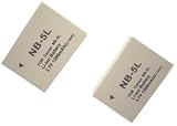 Nextop-2 Packs Canon NB-5L Brand New 1300mAh COMPATIBLE Battery for Canon PowerShot SD700 IS/SD790 IS/SD800 IS/SD850 IS/SD870 IS/SD880 IS/SD890 IS/SD900/SD950 IS/SD990 IS, IXY Digital 1000/2000 IS/3000 IS/800 IS/810 IS/820 IS/900 IS/910 IS/920 IS/95 IS