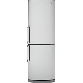 GE Gray Right Hinges Bottom-Freezer Refrigerator