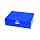 Heathrow Scientific HD15979A ABS Blue Sturdy Tall Slide Box, 208mm Width x 175mm Height x 60mm Depth, 100-Place